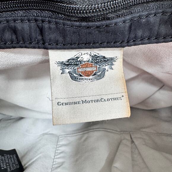 Harley-Davidson Quilted Shoulder Bag Black Nylon Hobo – Genuine MotorClothes - Picture 5 of 16